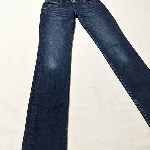 Hudson Collin Flap Skinny Jeans, Lowrise Dark Stretch Denim, Like New - 24 - Picture 4 of 16